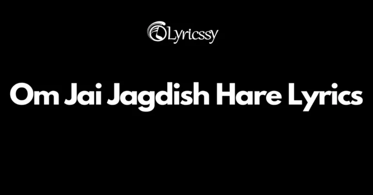 Om Jai Jagdish Hare Lyrics