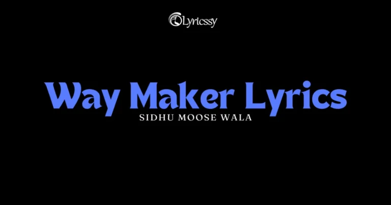 Way Maker Lyrics