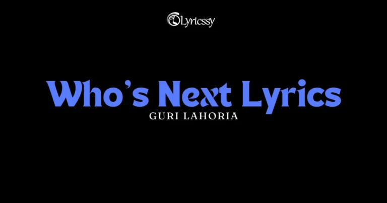 Who’s Next Lyrics