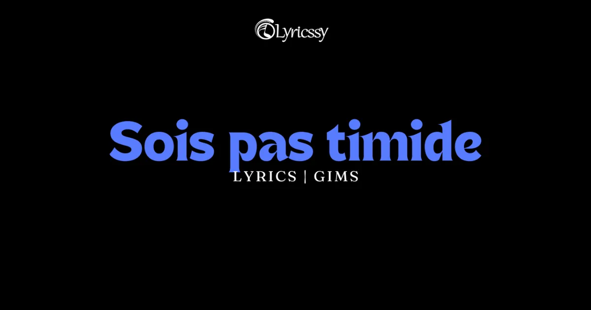 Sois pas timide Lyrics