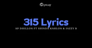 315 Lyrics