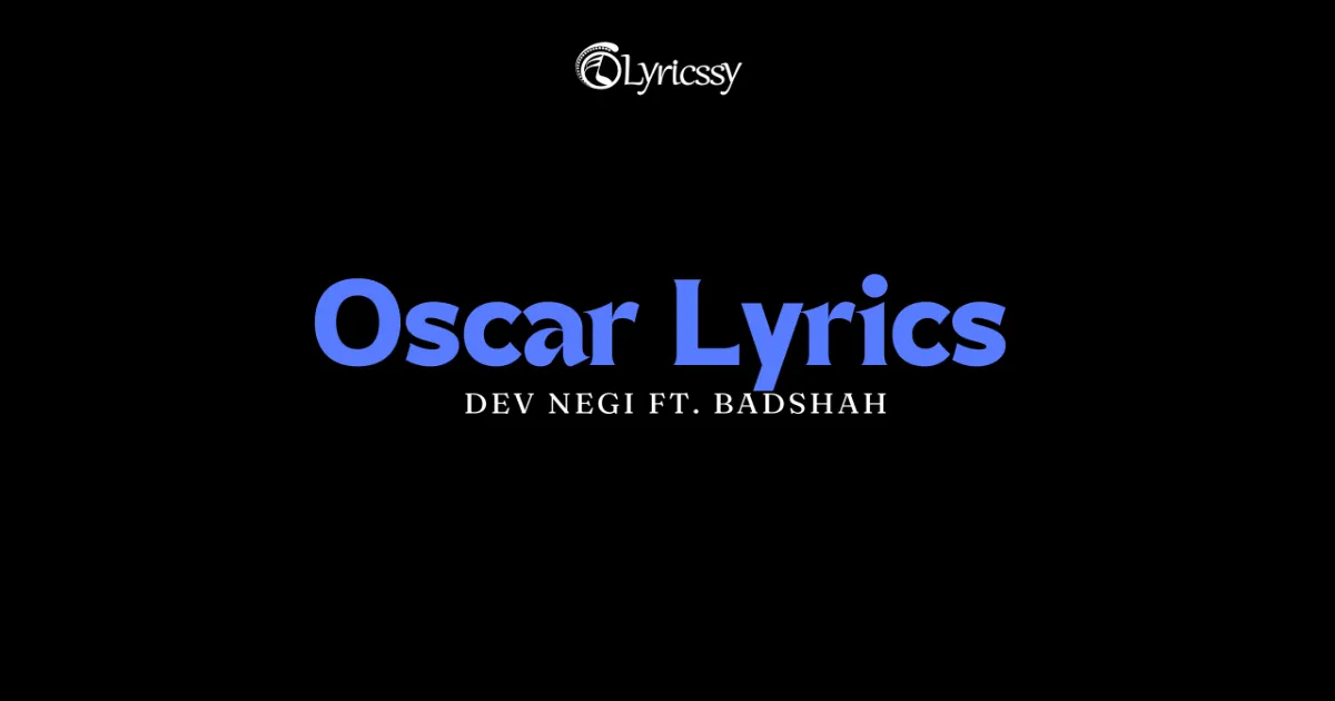 Oscar Lyrics