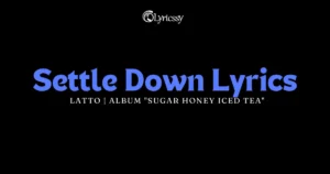 Settle Down Lyrics