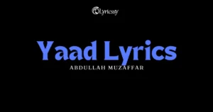 Yaad Lyrics