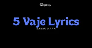 5 Vaje Lyrics